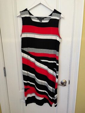Never Worn - Michael Tyler Dress -SIZE LG - Knee Length - Striped